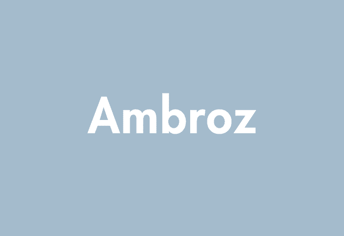 Ambroz meaning