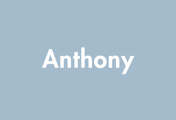 Anthony meaning
