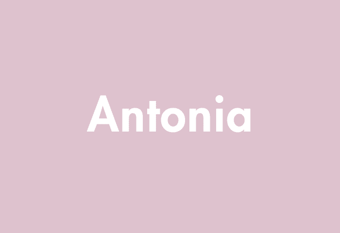 Antonia meaning