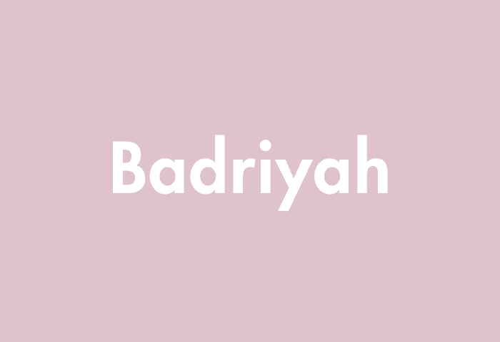 Badriyah meaning