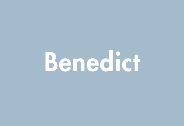 Benedict meaning