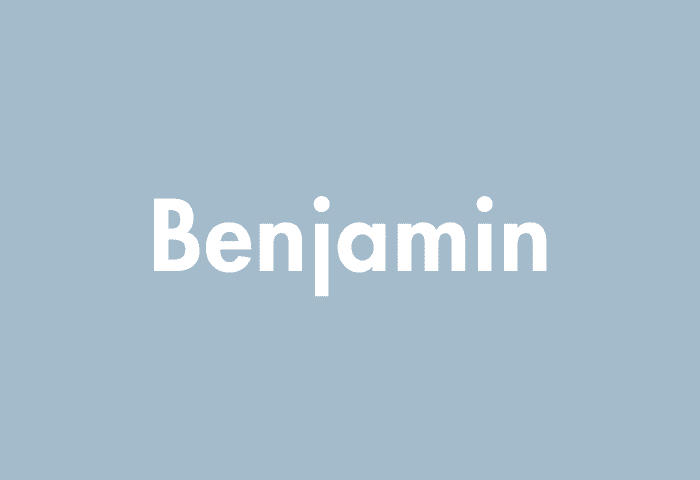 Benjamin meaning