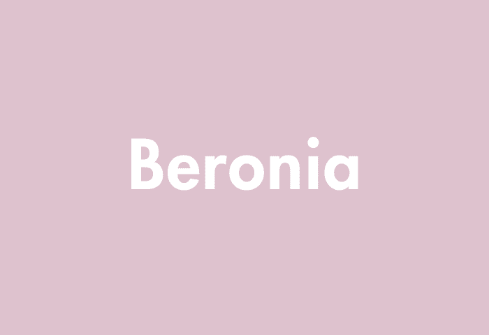 Beronia meaning
