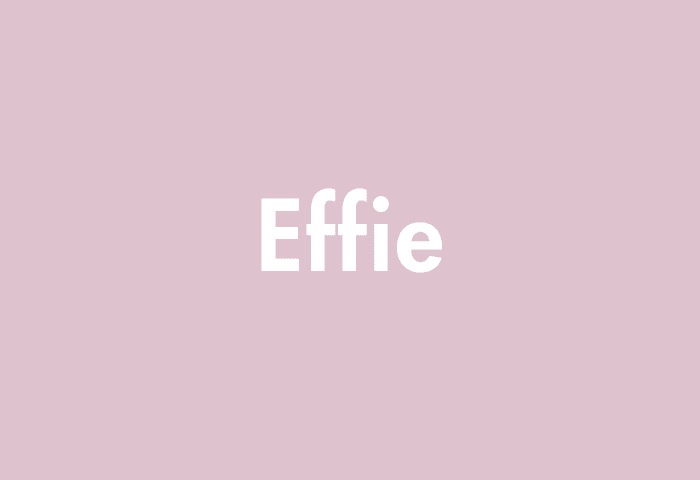 Effie meaning