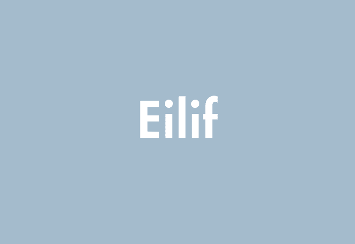 Eilif meaning