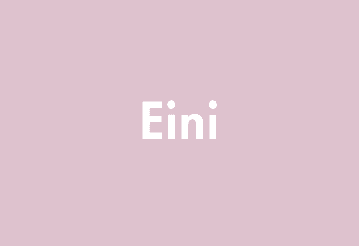 Eini meaning