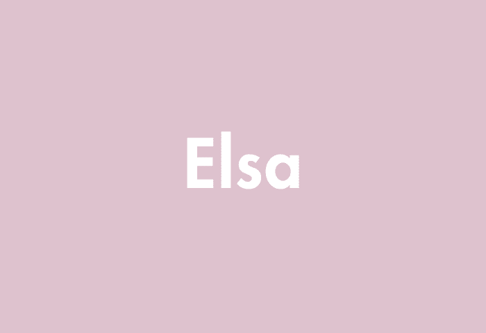 Elsa meaning