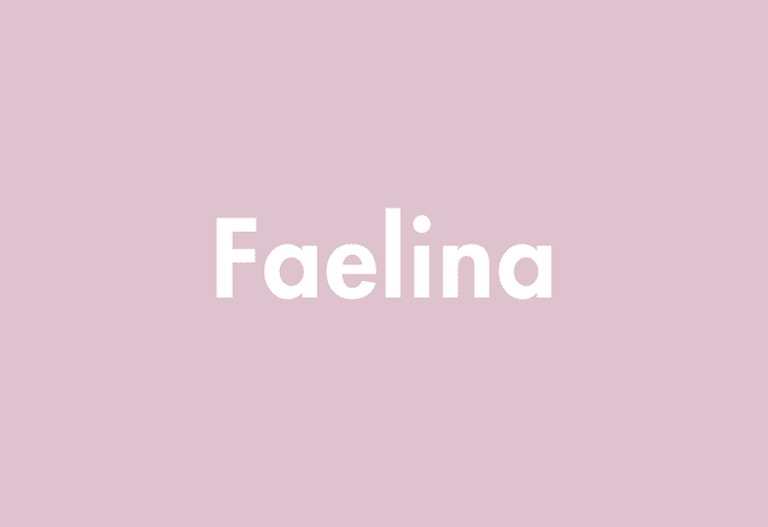 Faelina meaning