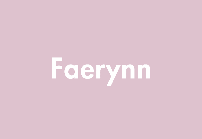 Faerynn meaning