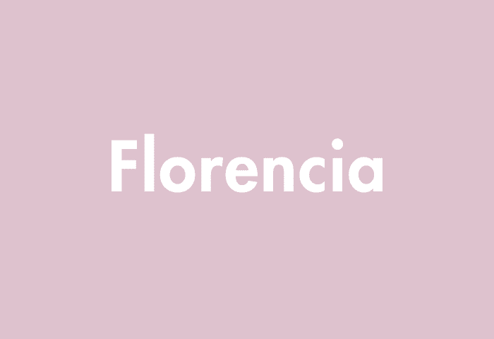 Florencia meaning