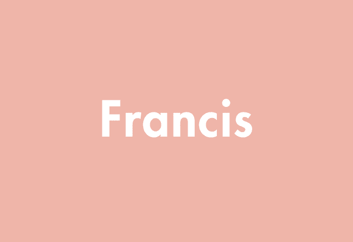 Francis meaning
