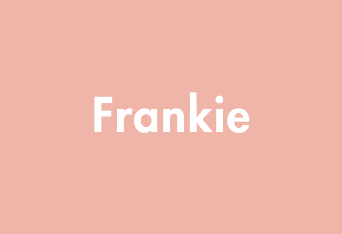 Frankie meaning