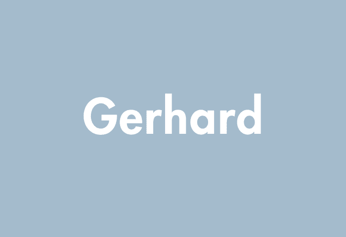 Gerhard meaning