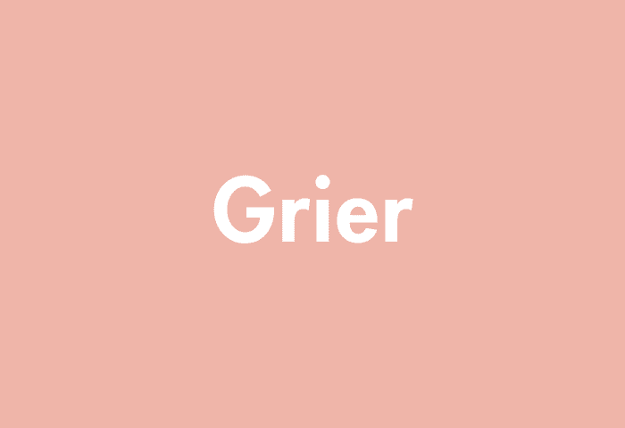 Grier meaning
