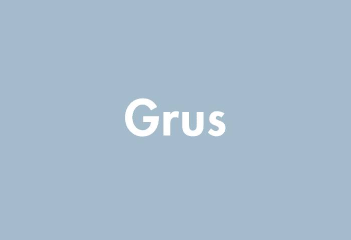 Grus meaning