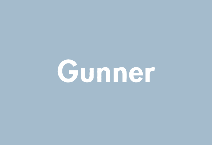 Gunner meaning