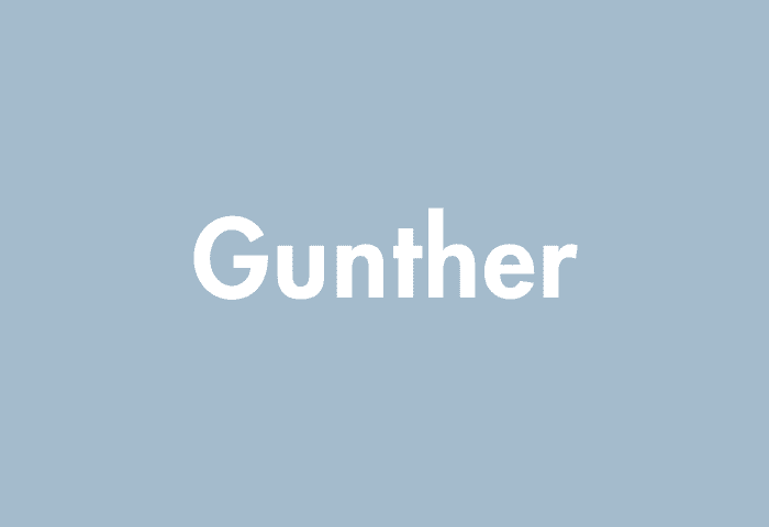 Gunther meaning
