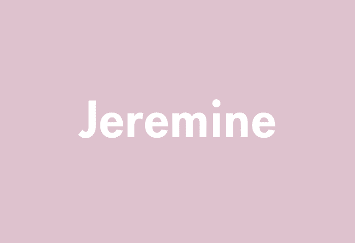 Jeremine meaning