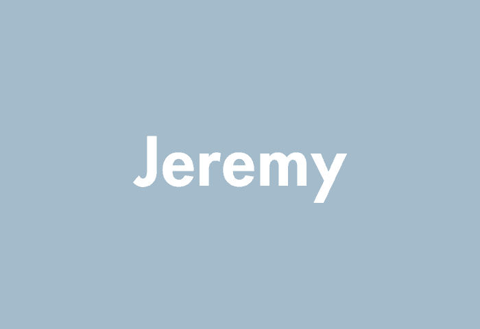 Jeremy meaning