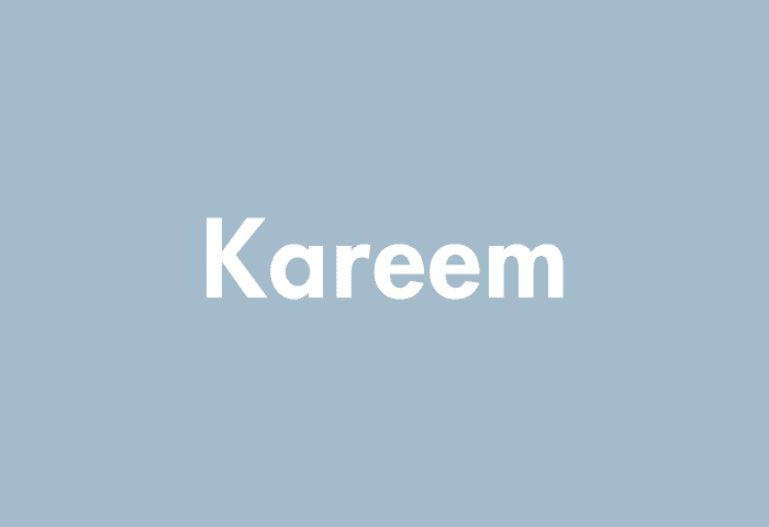 Kareem meaning