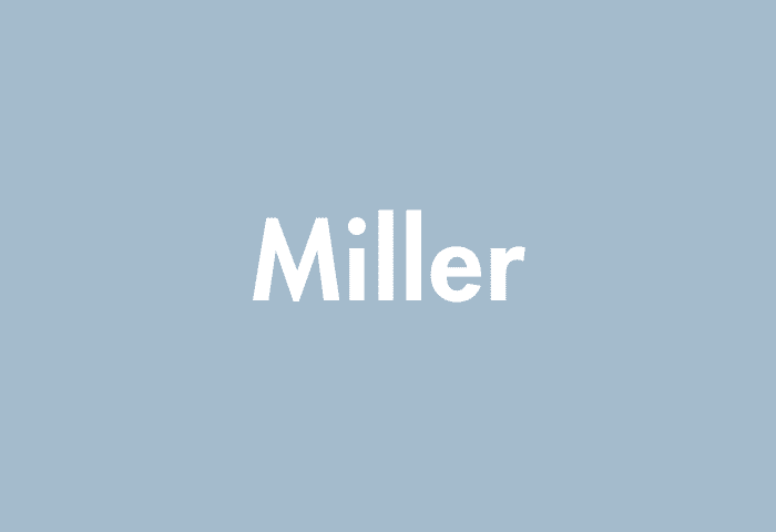 Miller meaning