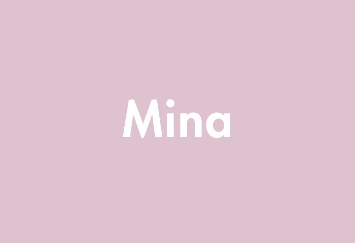Mina meaning