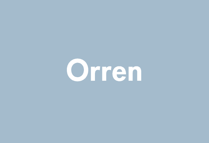 Orren meaning