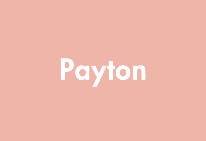Payton meaning
