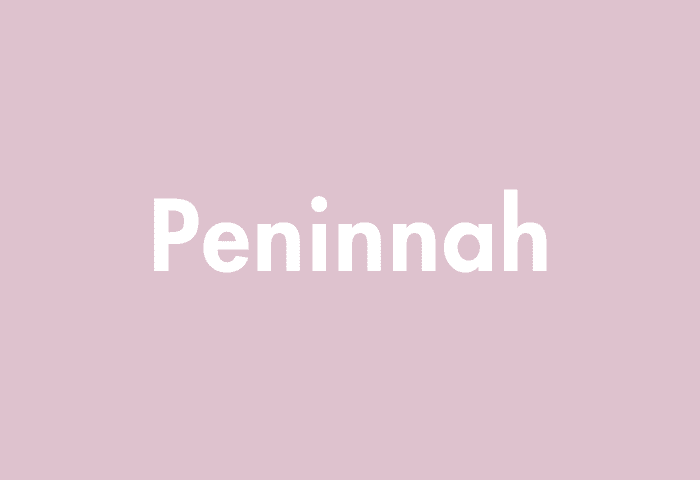 Peninnah meaning