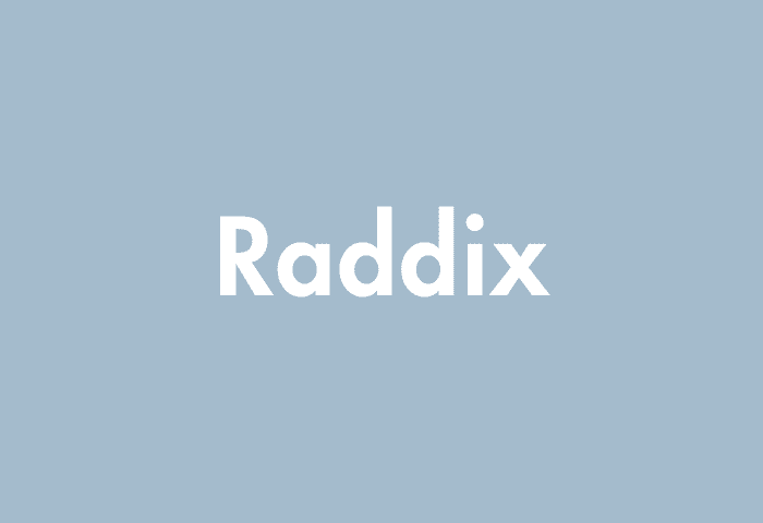 Raddix meaning