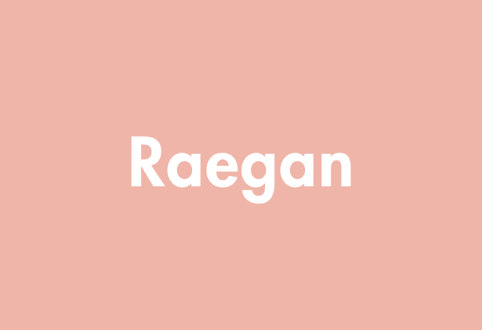 Raegan meaning