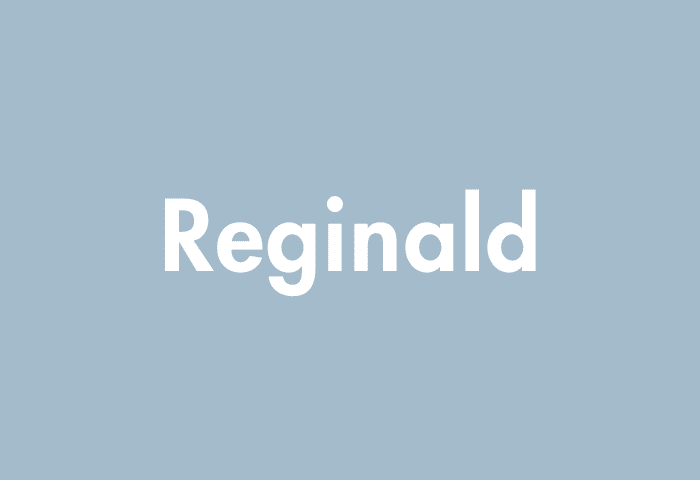 Reginald meaning