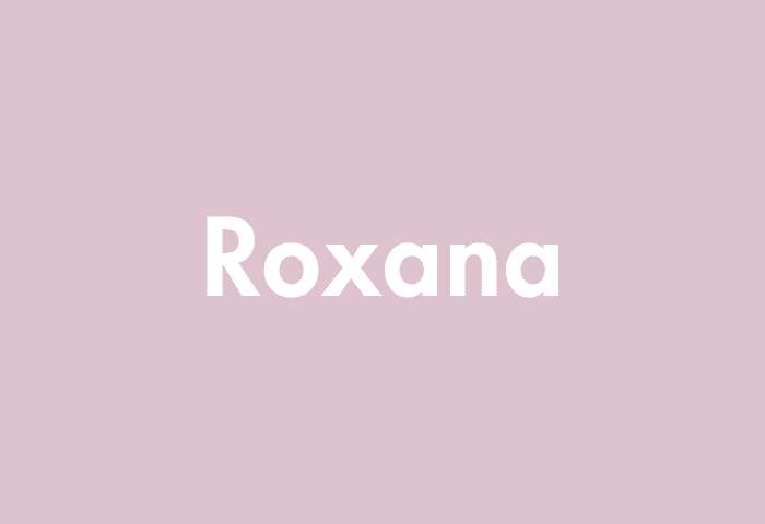 Roxana meaning