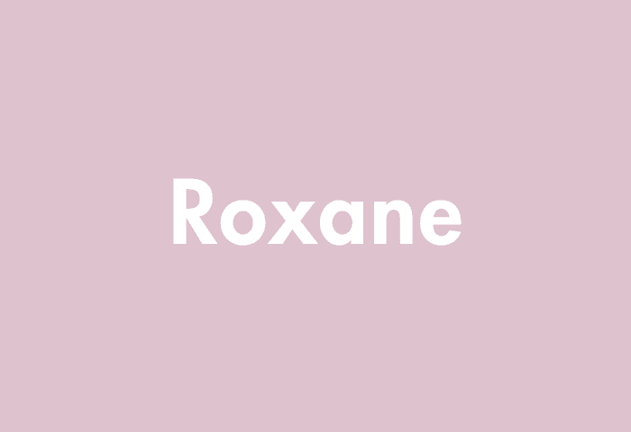 Roxane meaning