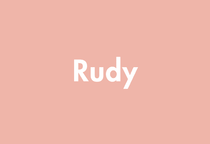 Rudy meaning