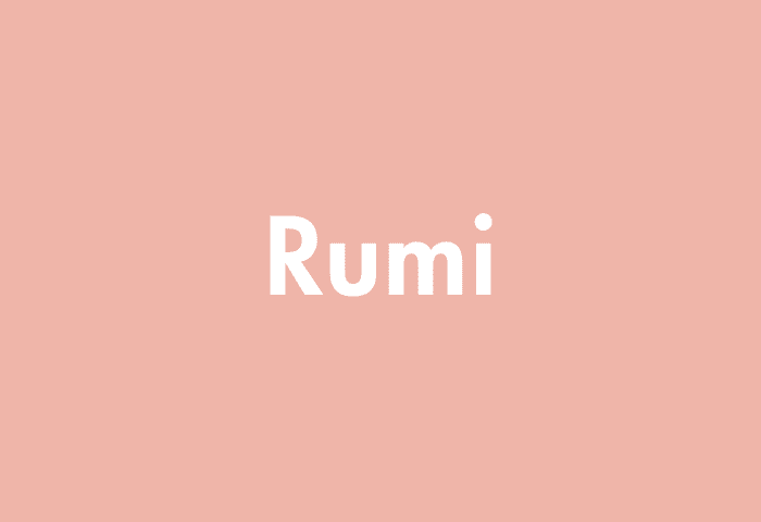 Rumi meaning