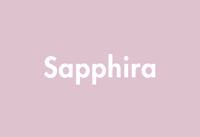 Sapphira meaning
