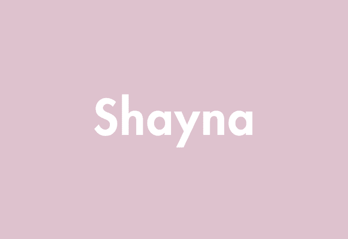 Shayna meaning