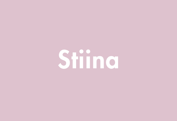 Stiina meaning