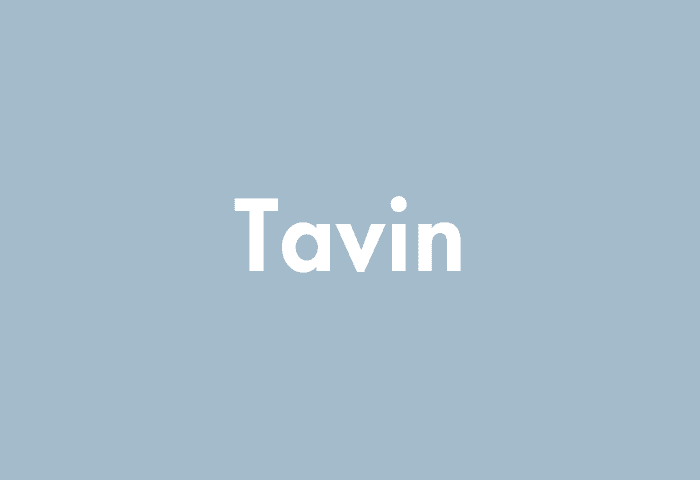 Tavin meaning