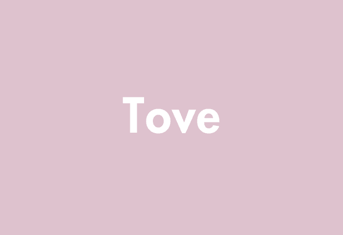 Tove meaning