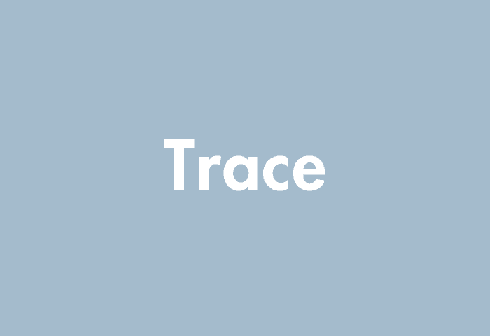 Trace meaning