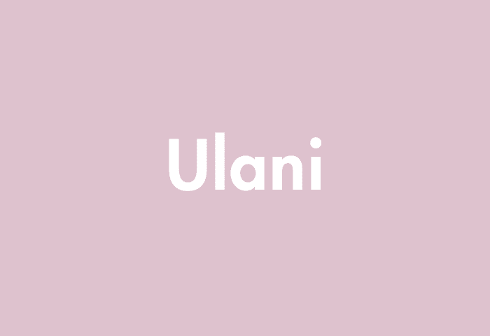 Ulani meaning