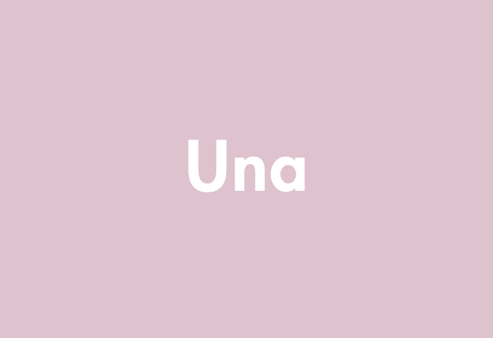 Una meaning