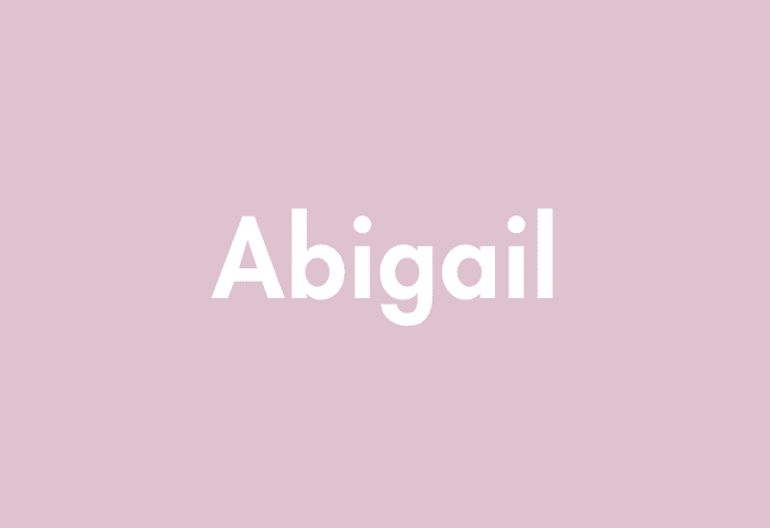 Abigail meaning