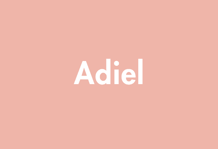 Adiel meaning