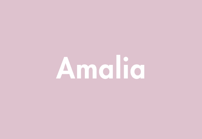 Amalia meaning