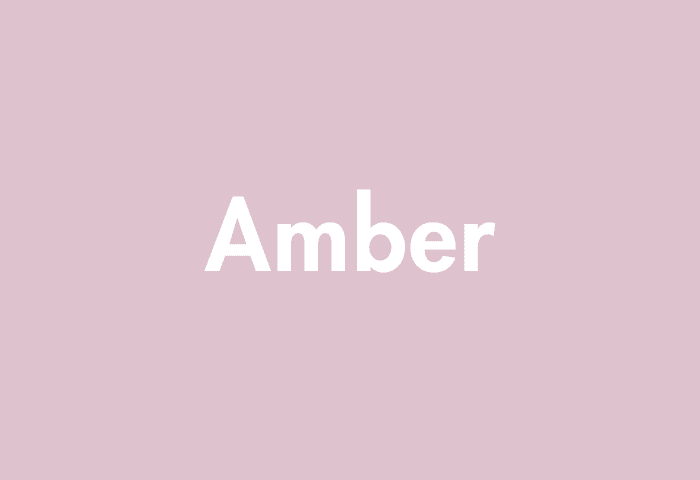 Amber meaning
