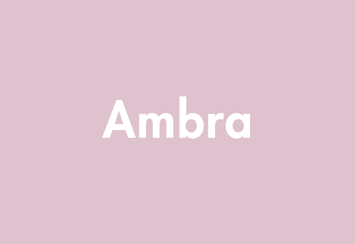 Ambra meaning