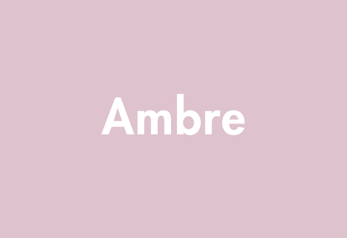 Ambre meaning